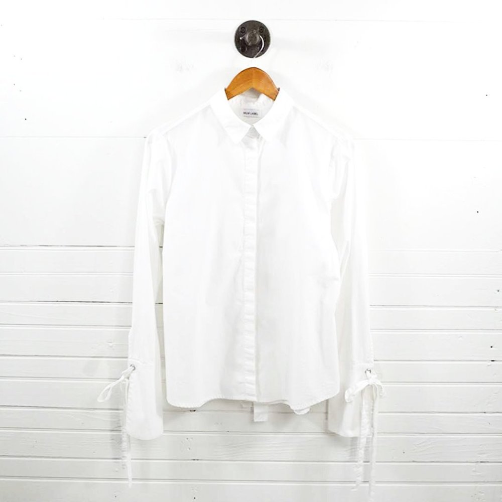 Mlm Label Button Down Blouse #185-28
